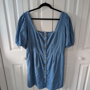 Old Navy Denim Button-Up Blouse